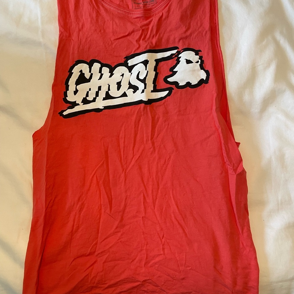 GHOST Lifestyle Glitch cut off tank top